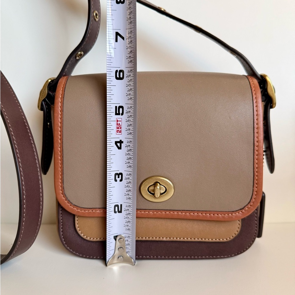 Coach Rambler Crossbody Colorblock Elm Multi Brown Tan Taupe
89126 - Picture 6 of 8